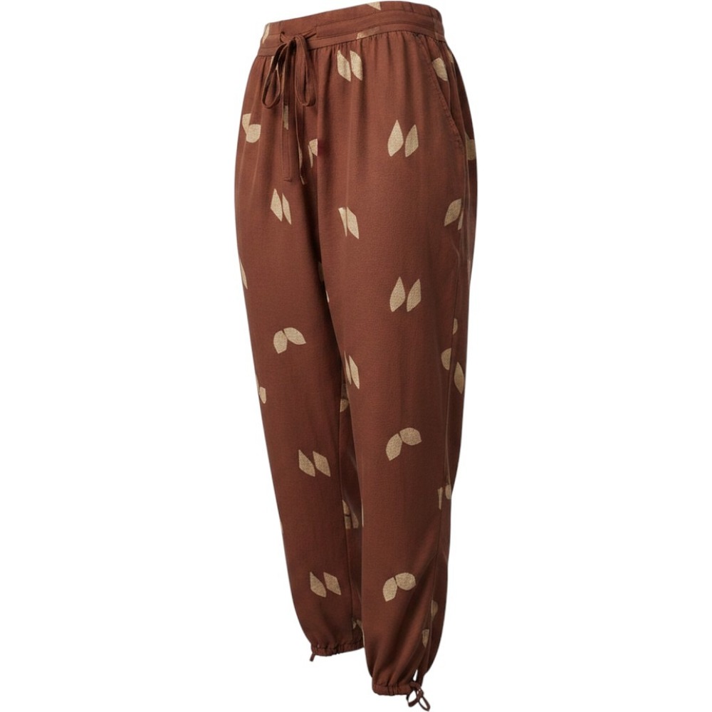 Pilcro Harem Pants Womens Lyocell Boho Brown Geometric Wrap Front Size 34